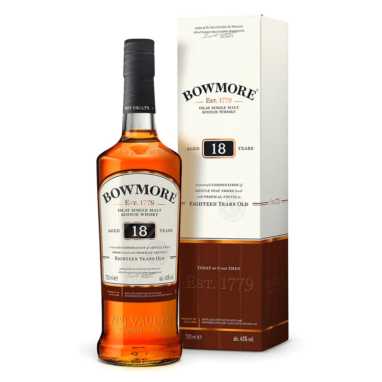 BOWMORE SCOTCH SINGLE MALT 18YR 750ML