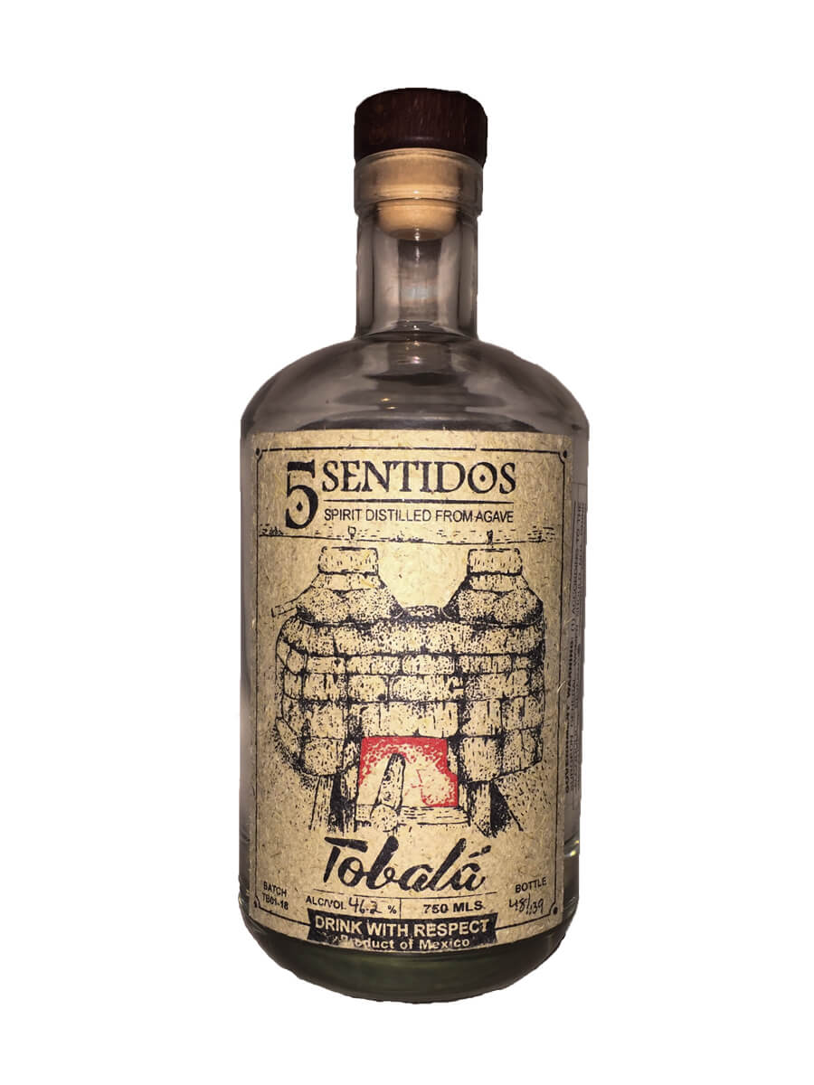 CINCO SENTIDOS MEZCAL TOBALA MEXICO 750ML