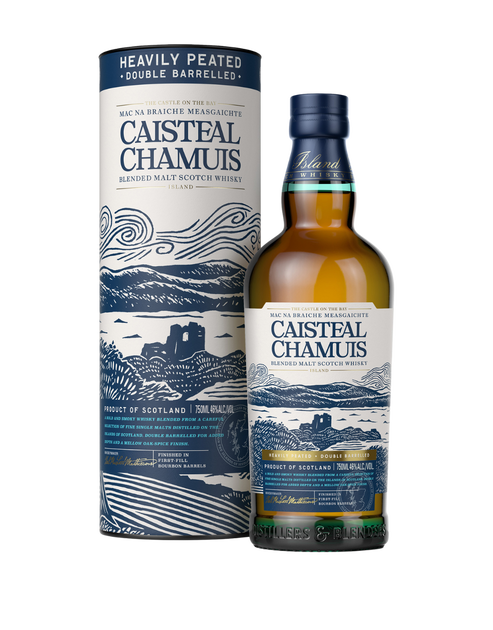 CAISTEAL CHAMUIS SCOTCH BLENDED HEAVILY PEATED 750ML