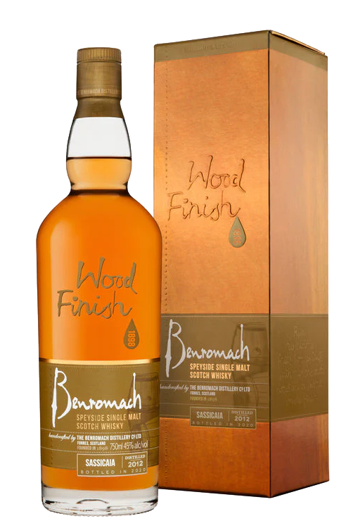 BENROMACH SCOTCH SASSICAIA CASK WOOD FINISH DISTILLED IN 2012 750ML