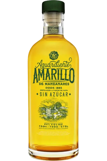 AGUARDIENTE AMARILLO SPIRIT SIN AZUCAR COLOMBIA 750ML