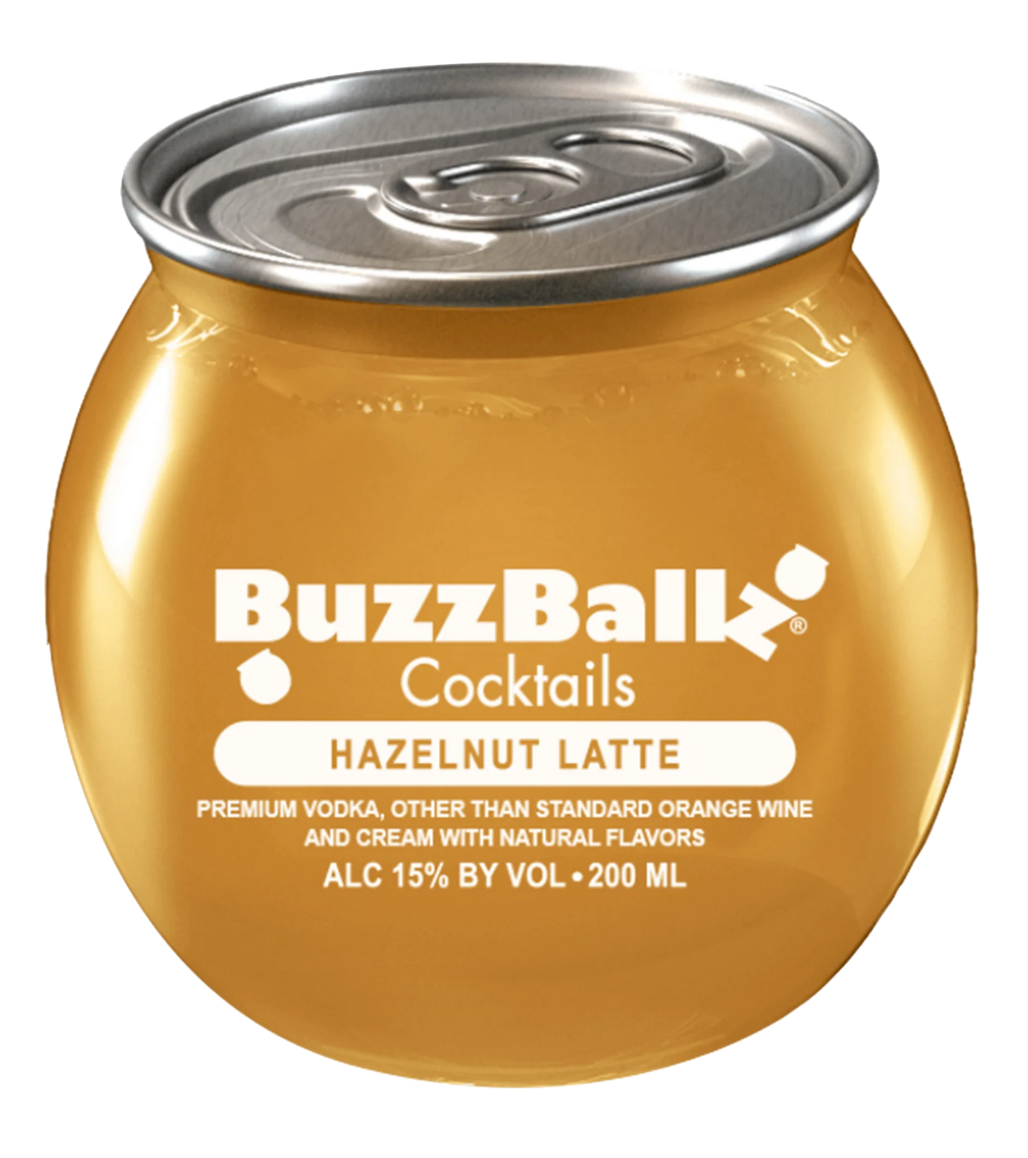 BUZZBALLZ COCKTAILS MIXED DRINKS HAZELNUT LATTE 200ML