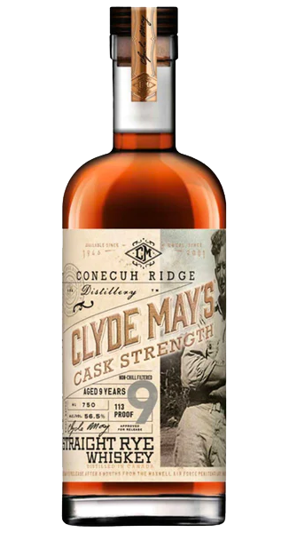 CLYDE MAYS WHISKEY RYE STRAIGHT CASK STRENGTH CONECUH RIDGE 9YR 750ML