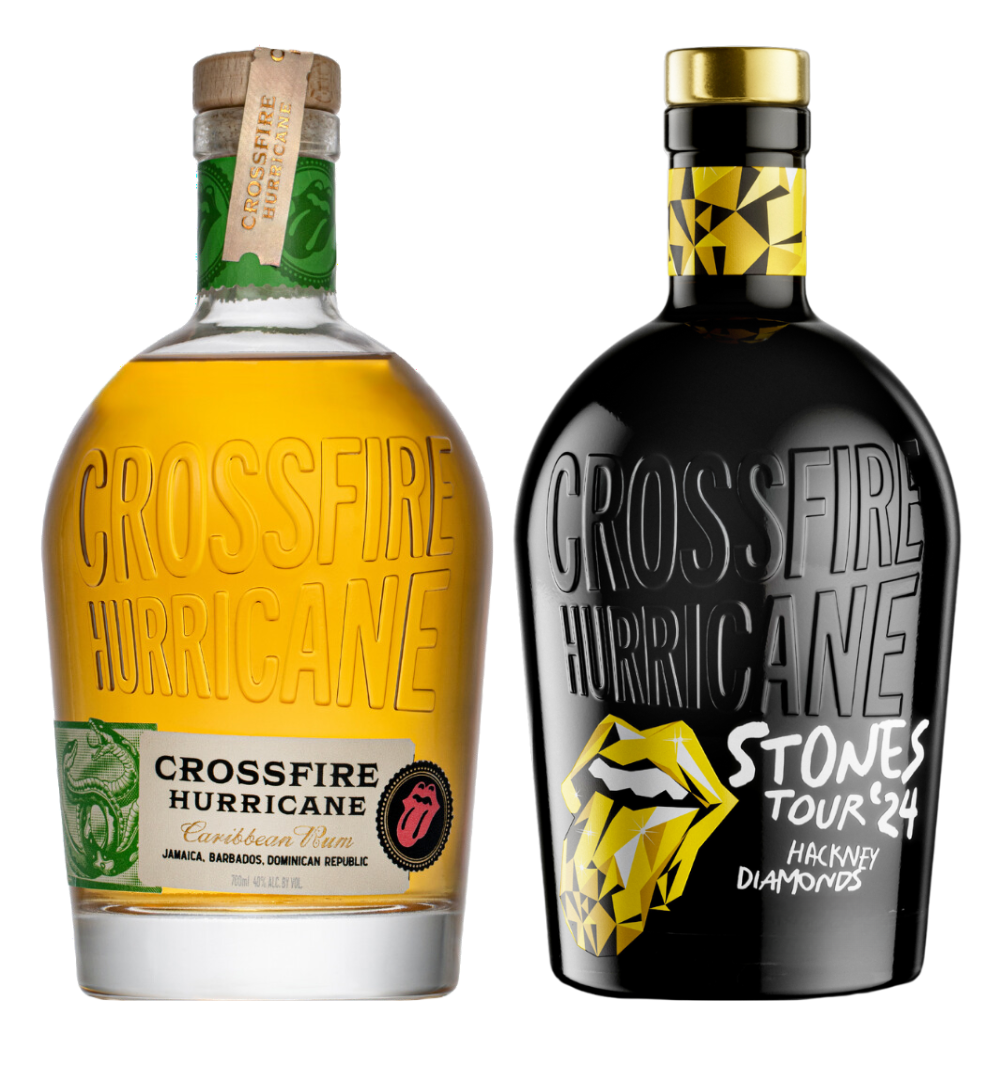 CROSSFIRE HURRICANE BY STONES RUM ( ORIGINAL, HACKNEY DIAMONDS) CARIBBEAN 2X750ML