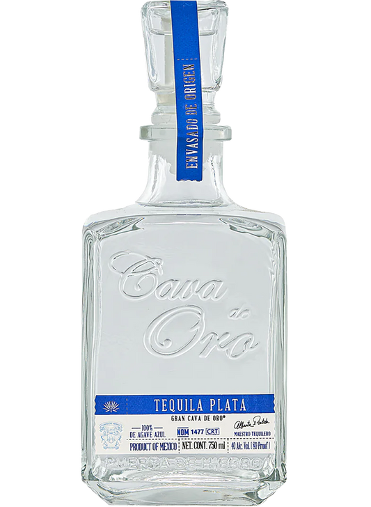 CAVA DE ORO TEQUILA PLATA 750ML