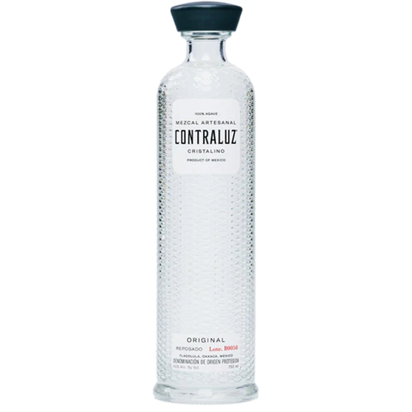 CONTRALUZ ORIGINAL MEZCAL REPOSADO CRISTALINO ARTESANAL OAXACA MEXICO 700ML