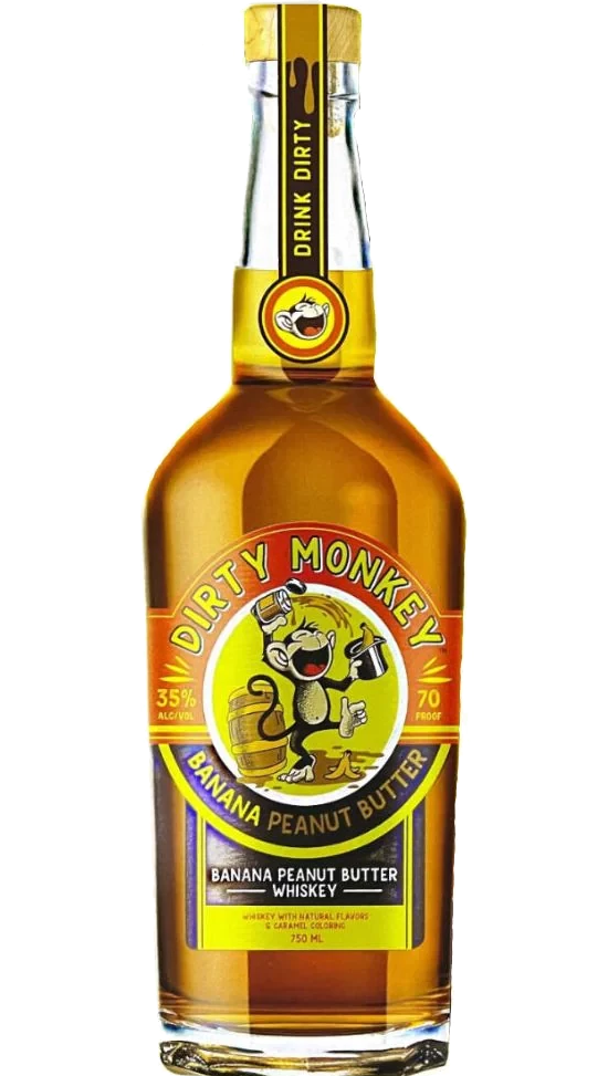 DIRTY MONKEY WHISKEY BANANA PEANUT BUTTER TENNESSEE 750ML