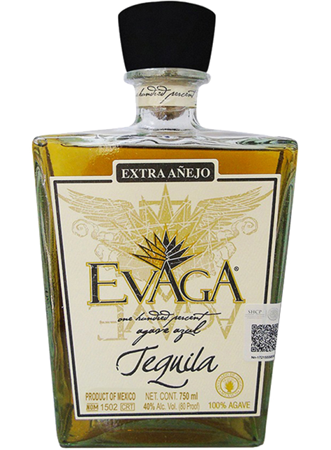 EVAGA TEQUILA EXTRA ANEJO 750ML