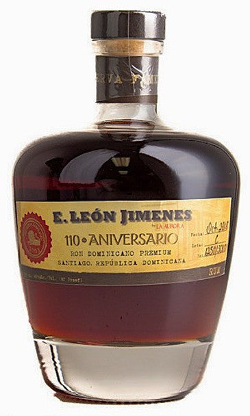 E LEON JIMENES BY LA AURORA RUM PREMIUM 110TH ANIVERSARIO DOMINICAN 750ML