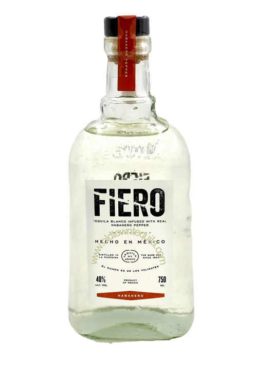 FIERO TEQUILA BLANCO HABANERO 750ML