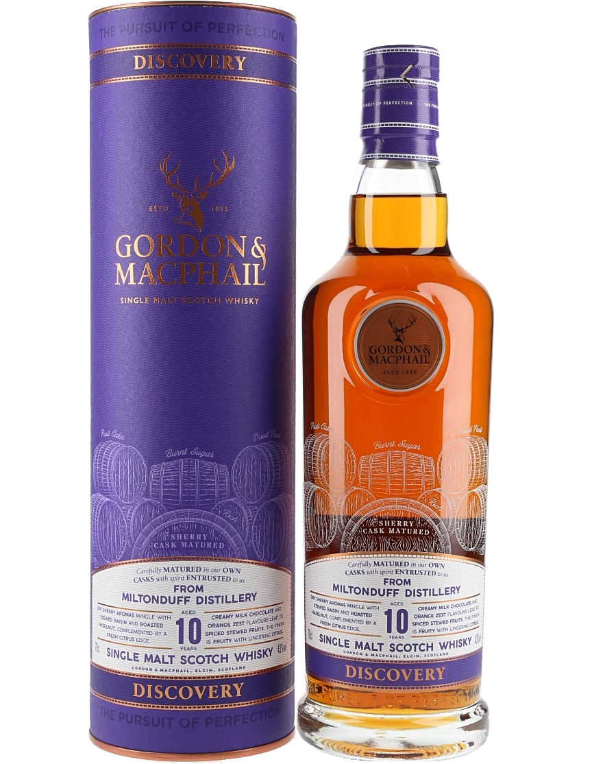 GORDON & MACPHAIL SCOTCH SINGLE MALT DISCOVERY SHERRY CASK MILTONDUFF 10YR 750ML