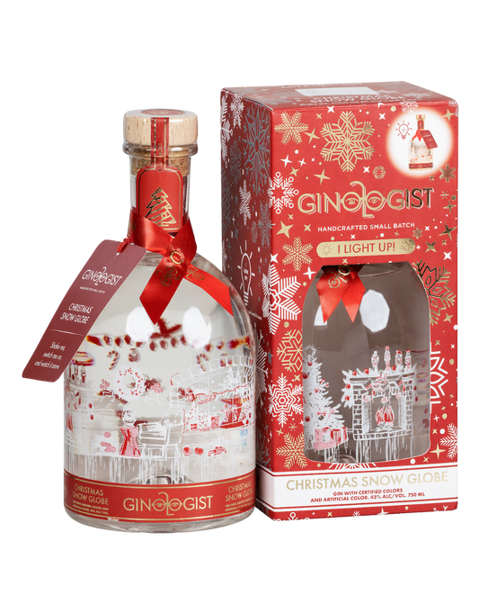 GINOLOGIST GIN CHRISTMAS SNOWGLOBE SOUTH FACTOR 750ML