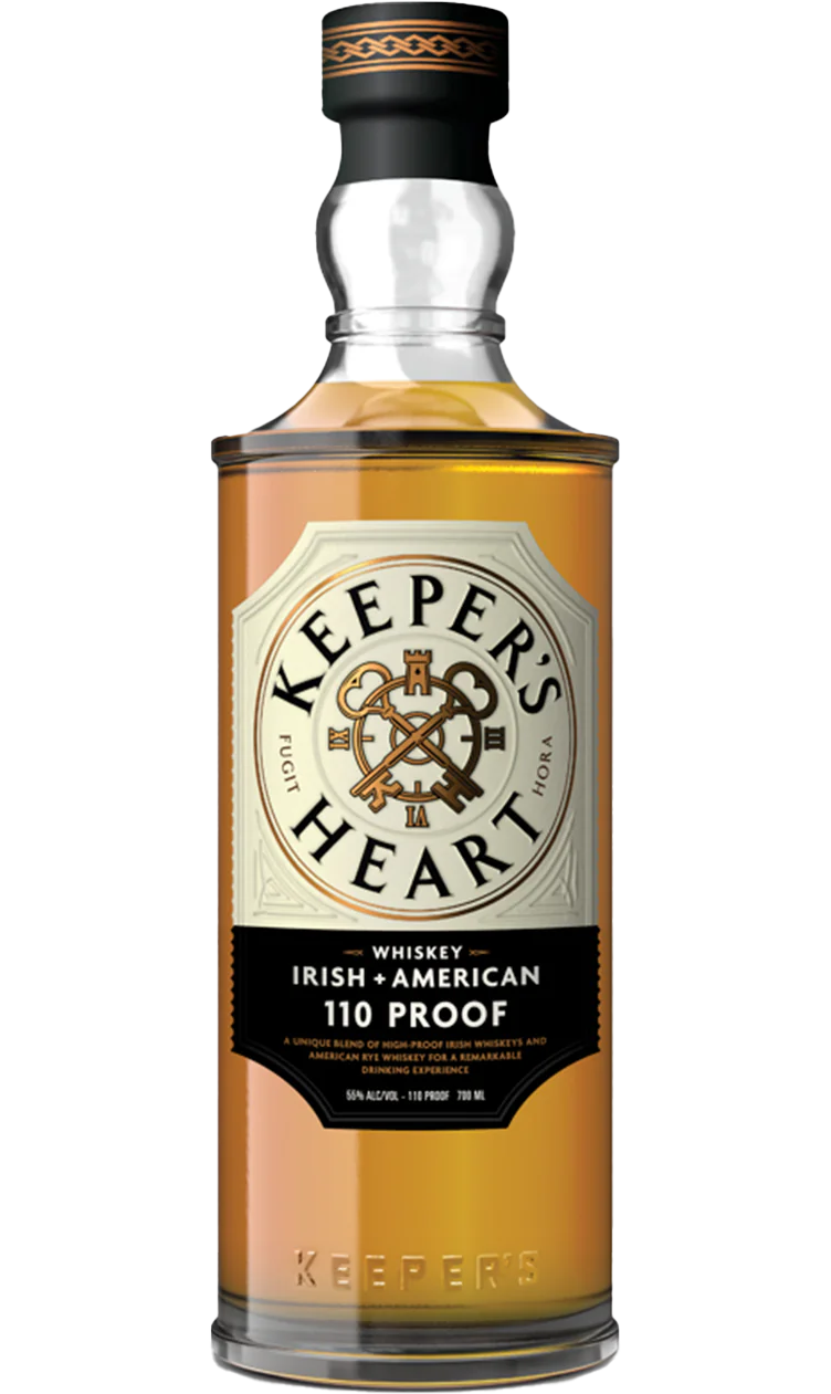 Keepers Heart Whiskey Irish + American Minnesota 110pf 700ml bottle, whiskey blend, robust flavors of caramel and spices