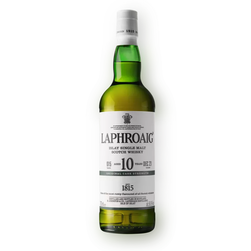 LAPHROAIG SCOTCH SINGLE MALT CASK STRENGTH BATCH 15 ISLAY 10YR 750ML