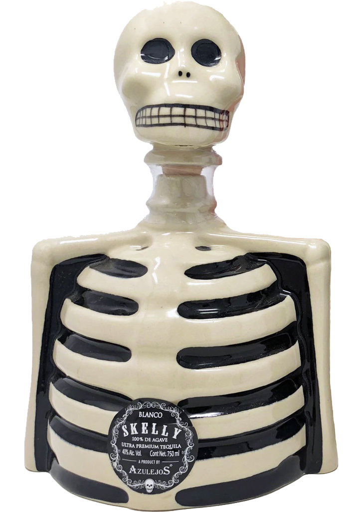 LOS AZULEJOS SKELLY TEQUILA BLANCO SKELETO 750ML