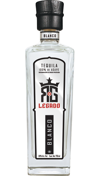 RG Legado Tequila Blanco 750ml bottle, showcasing pure agave tequila with bright citrus, fresh herb notes, and a smooth finish.