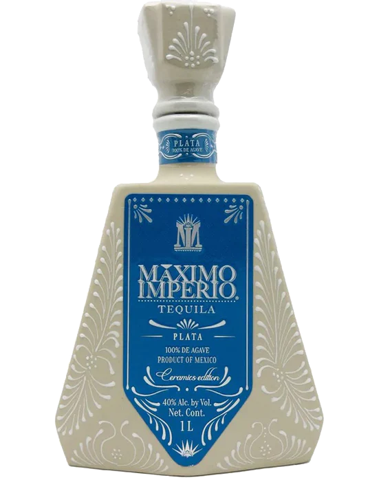 MAXIMO IMPERIO TEQUILA PLATA CERAMIC BOTTLE 1LI