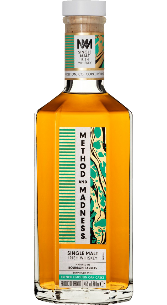 METHOD AND MADNESS WHISKEY SINGLE MALT FRENCH OAK CASKS IRISH 700ML