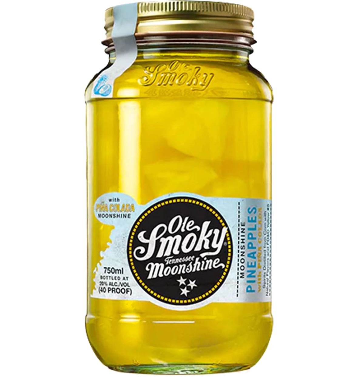 OLE SMOKY MOONSHINE PINEAPPLES 750ML - Remedy Liquor