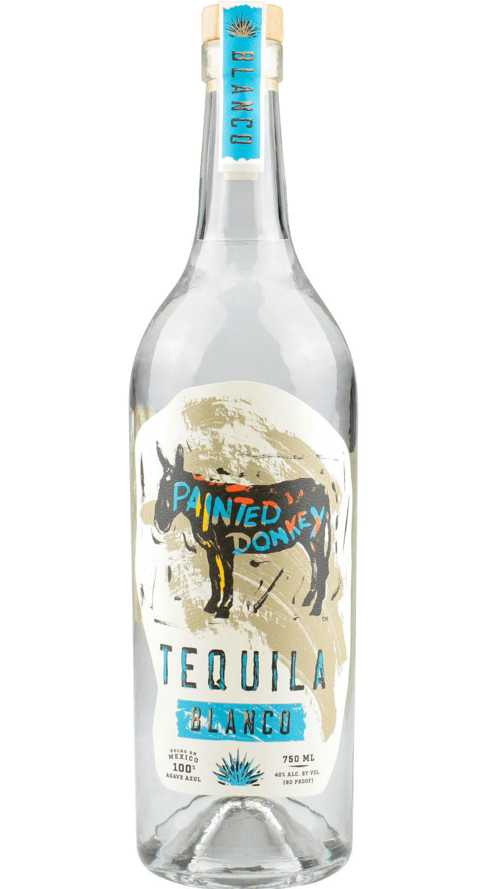 PAINTED DONKEY TEQUILA BLANCO 750ML