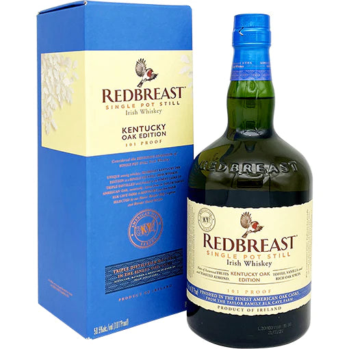 REDBREAST WHISKEY SINGLE POT STILL KENTUCKY OAK EDITION 101PF IRISH 750ML