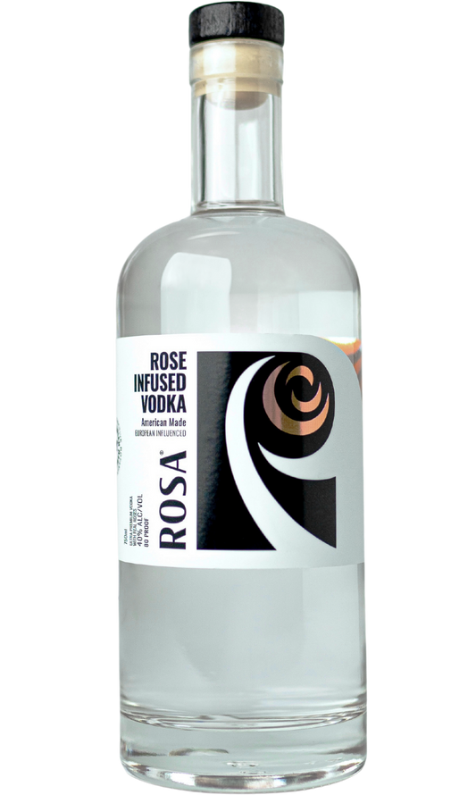 ROSA VODKA AUTHENTIC ROSE INFUSED VODKA DISTILLED IN OREGON 750ML