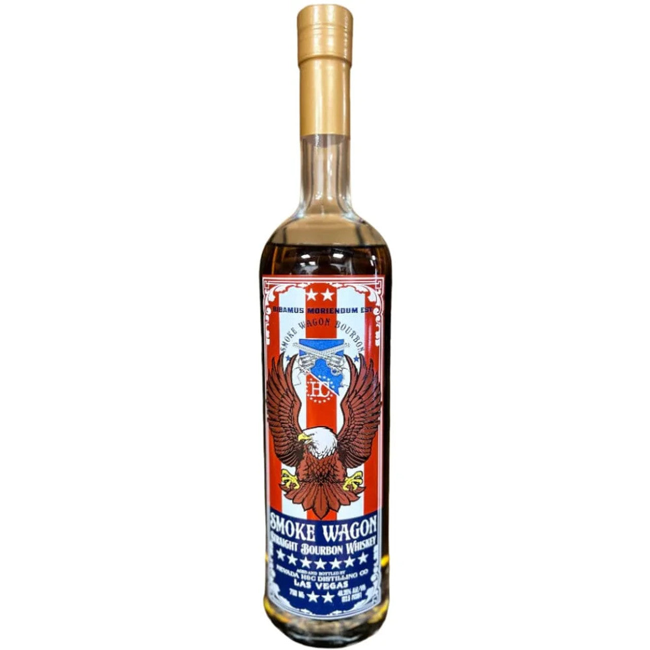 SMOKE WAGON WHISKEY STRAIGHT BOURBON BIBAMUS MORIENDUM EST 750ML ...