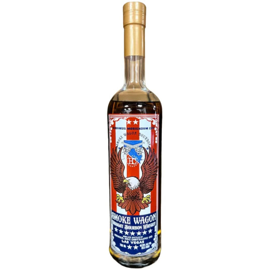 SMOKE WAGON WHISKEY STRAIGHT BOURBON BIBAMUS MORIENDUM EST  750ML