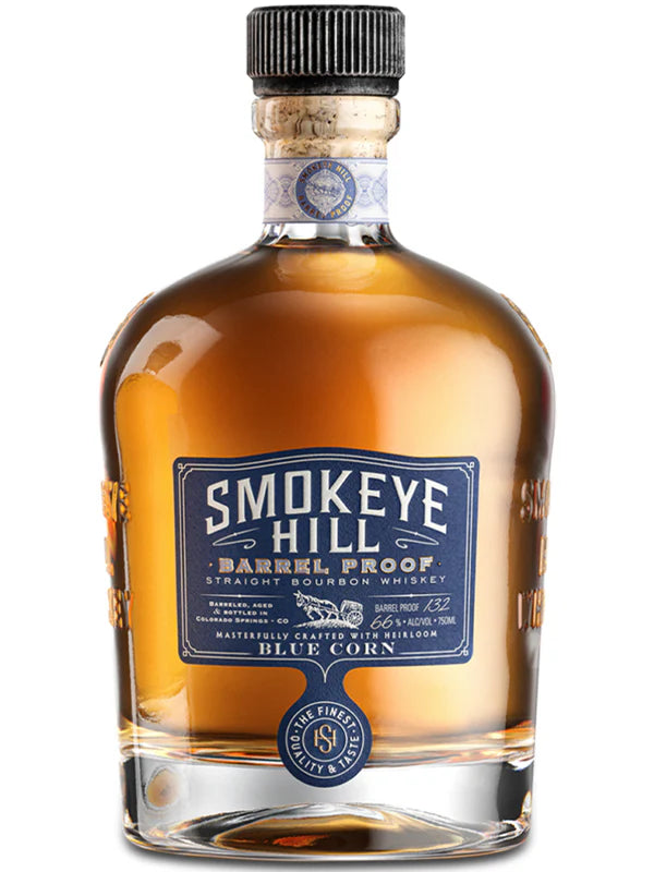 SMOKEYE HILL BOURBON STRAIGHT BARREL PROOF COLORADO 750ML