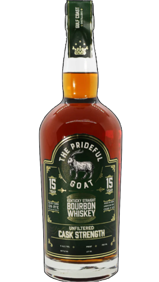 THE PRIDEFUL GOAT BOURBON STRAIGHT UNFILTERED CASK STRENGTH INDIANA 6YR 750ML