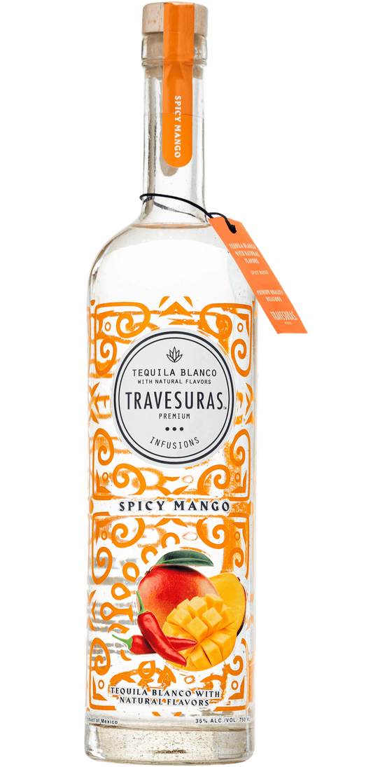 TRAVESURAS TEQUILA BLANCO SPICY MANGO INFUSED 750ML