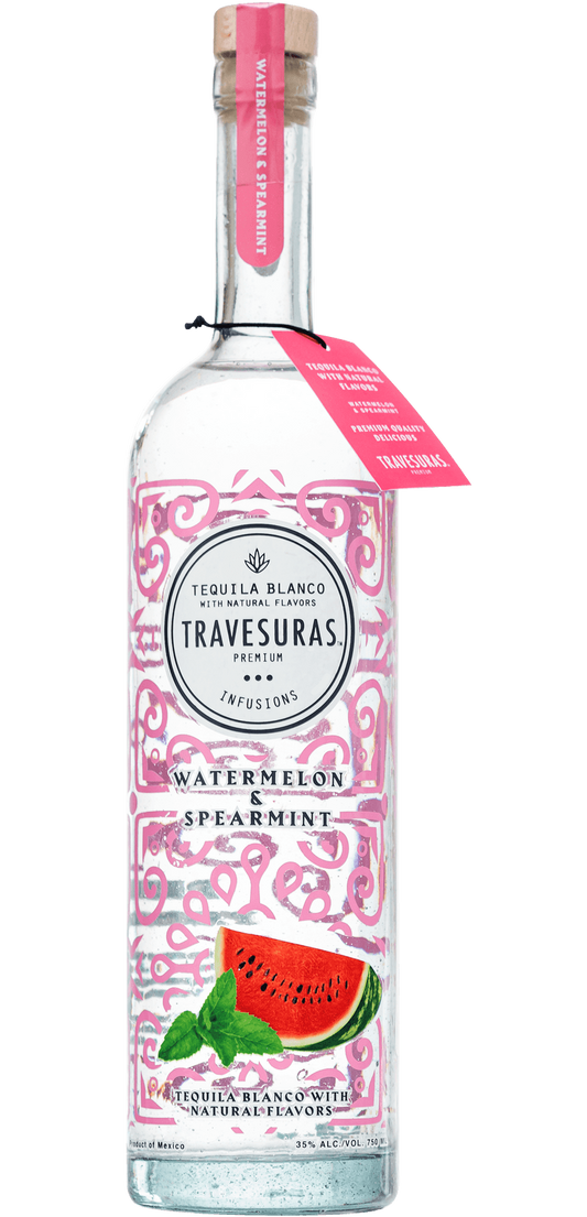 TRAVESURAS TEQUILA BLANCO WATERMELON SPEARMINT INFUSED 750ML