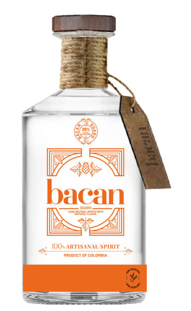 BACAN GUARO SPIRIT ARTISANAL SIN AZUCAR COLOMBIA 750ML