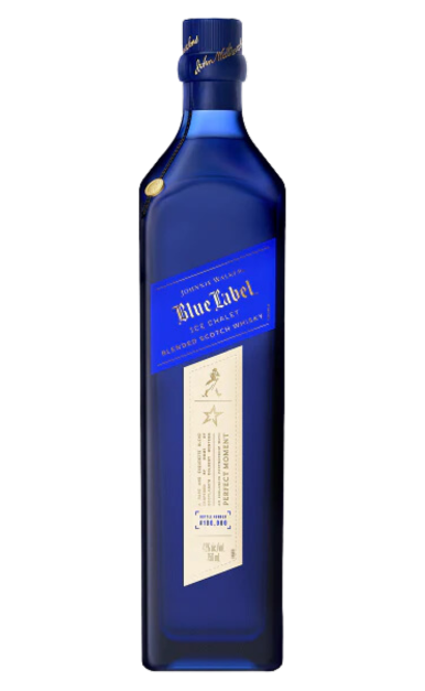 JOHNNIE WALKER SCOTCH BLENDED BLUE LABEL LIMITED ICE CHALET EDITION 750ML