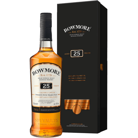 BOWMORE SCOTCH SINGLE MALT ISLAY 25YR 750ML