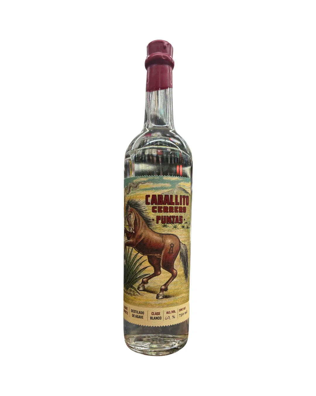 CABALLITO CERRERO AGAVE SPIRIT CHATO BLANCO PUNTAS 750ML