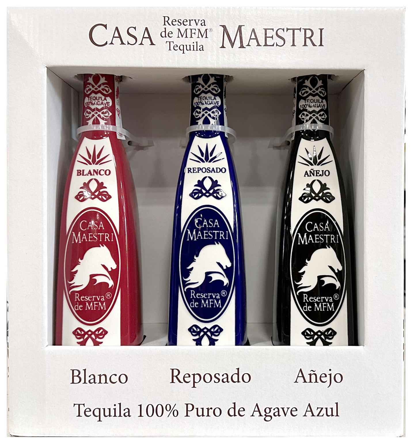 CASA MAESTRI TEQUILA GFT PK ( BLANCO, REPO, ANEJO ) 3X375ML