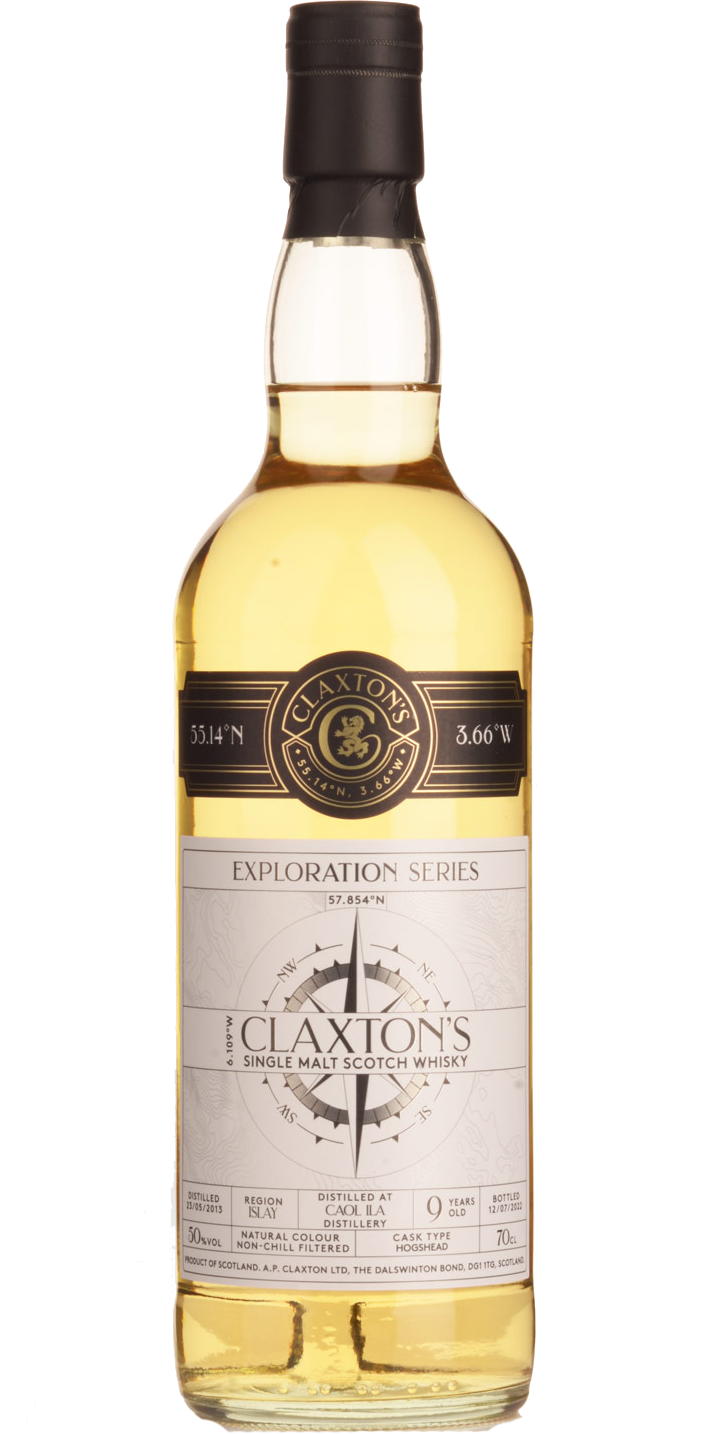 CLAXTONS SCOTCH SINGLE MALT DISTILLED AT CAOL ILA EXPLORATION SERIES ISLAY 9YR 700ML