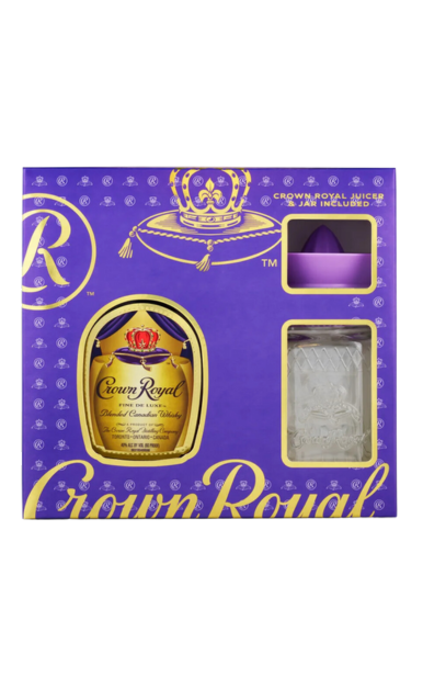 CROWN ROYAL WHISKY GFT PCK W/ JUICER AND JAR CANADIAN 750ML