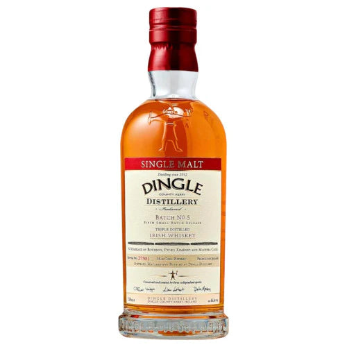 DINGLE WHISKEY SINGLE MALT SMALL BATCH TRIPLE DISTILLED BATCH NO5 IRISH 750ML