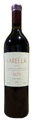 FARELLA ALTA RED WINE ESTATE GROWN COOMBSVILLE NAPA VALLEY 2017