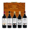 WORLD WINE GIFT BOX WITH 5 BORDEAUX WINE (VIEUX, COMTE DE ARNAUD,LA FONTAINE,VIEUX FRENE, LA FLEUR) FRANCE