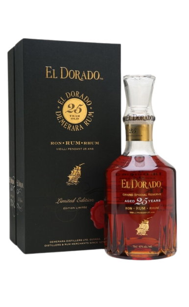 El Dorado Cask Aged Rum Limited Edition 1998 25 Year Guyana 750ML ...