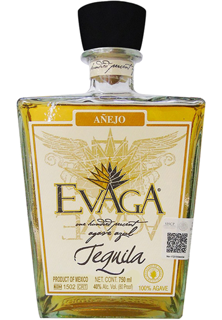 EVAGA TEQUILA ANEJO 750ML