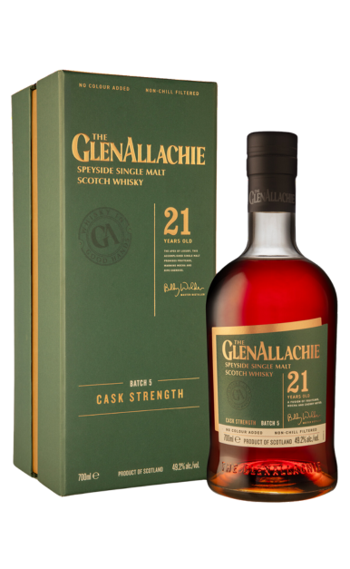 GLENALLACHIE SCOTCH SINGLE MALT CASK STRENGTH BATCH 5 SPEYSIDE 21YR 700ML