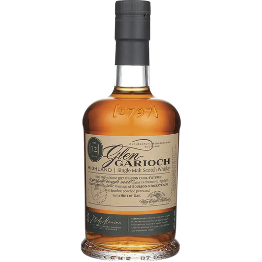 GLEN GARIOCH SCOTCH SINGLE MALT 12YR 750ML