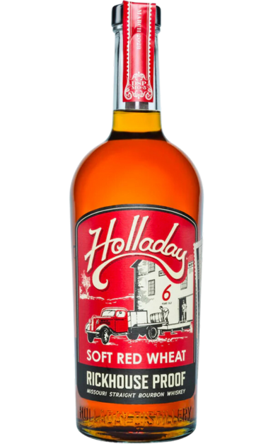 HOLLADAY BOURBON STRAIGHT SOFT RED WHEAT RICKHOUSE PROOF MISSOURI 6YR 750ML