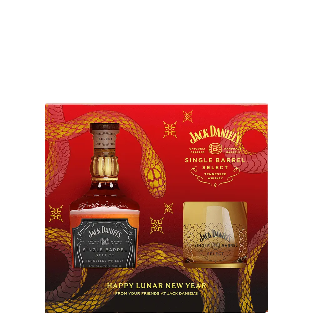 JACK DANIELS WHISKY SINGLE BARREL SELECT LUNAR GIFT PACK TENNESSEE 750ML