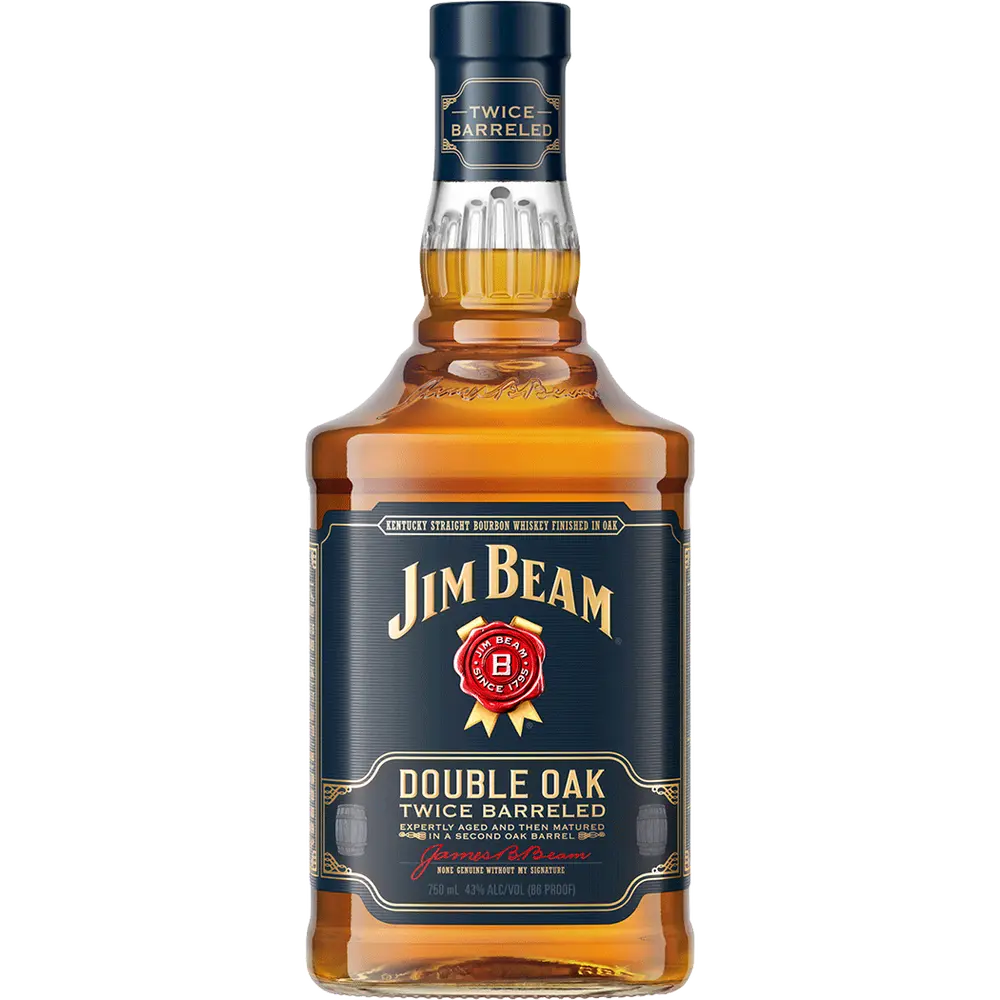 JIM BEAM BOURBON STRAIGHT DOUBLE OAK TWICE BARRELED KENTUCKY 750ML ...