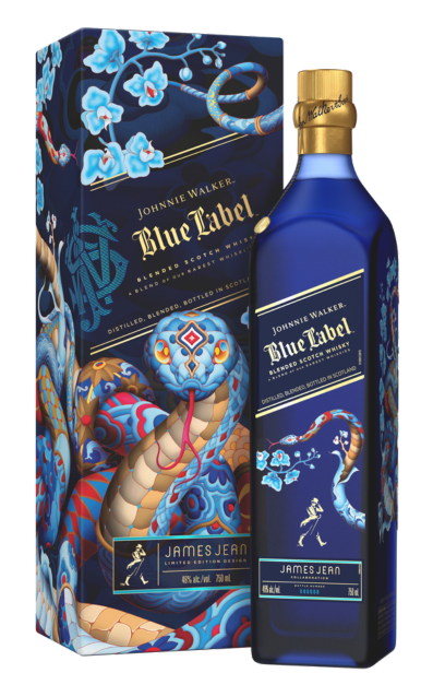 JOHNNIE WALKER BLUE LABEL SCOTCH BLENDED YEAR OF SNAKE LIMITED EDITION 750ML